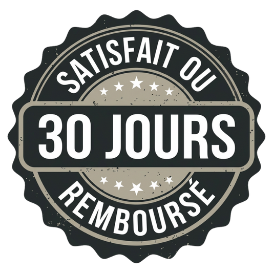 Garantie satisfait ou remboursé 30 jours