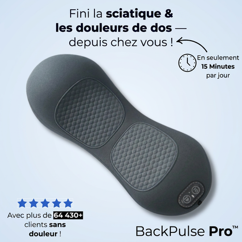 BackPulse Pro™ – Soulagez la Sténose Spinale & le Mal de Dos Sans Opération | 15 Minutes par Jour