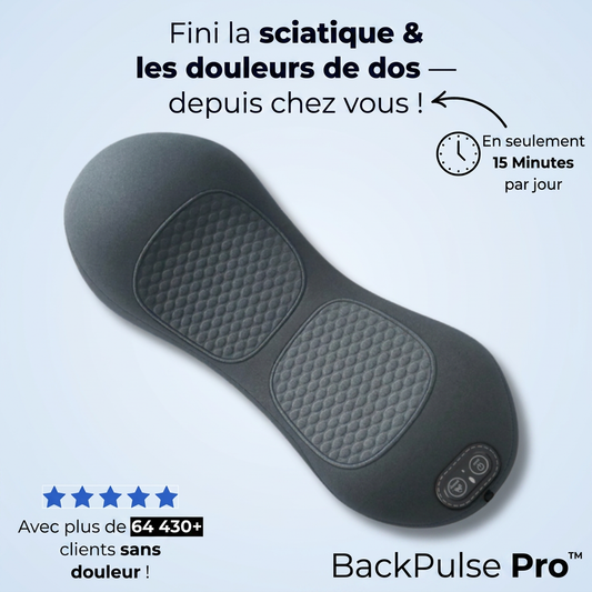 BackPulse Pro™ – Soulagez la Sténose Spinale & le Mal de Dos Sans Opération | 15 Minutes par Jour