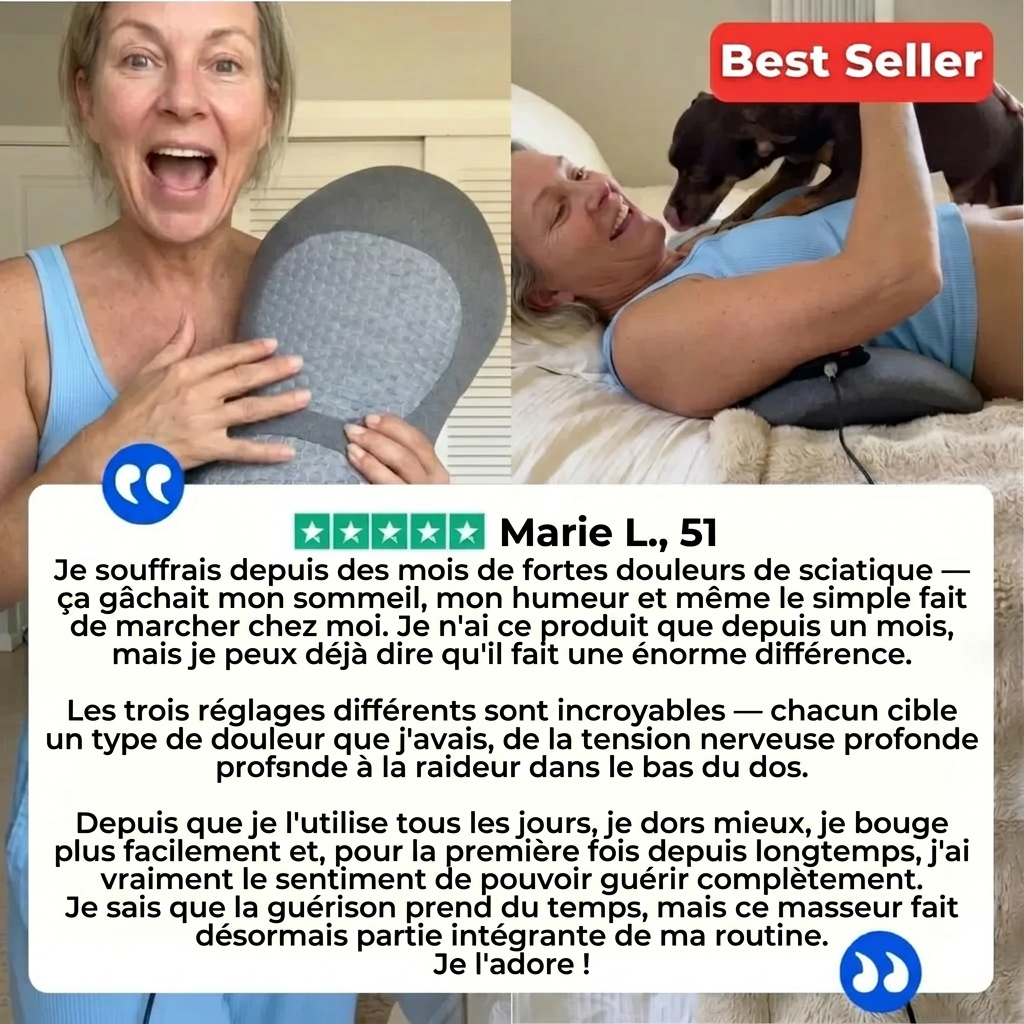 BackPulse Pro™ – Soulagez la Sténose Spinale & le Mal de Dos Sans Opération | 15 Minutes par Jour