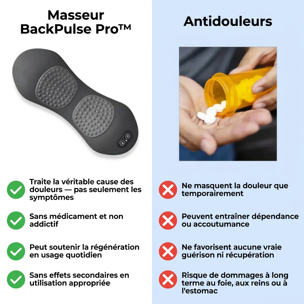 BackPulse Pro™ – Soulagez la Sténose Spinale & le Mal de Dos Sans Opération | 15 Minutes par Jour