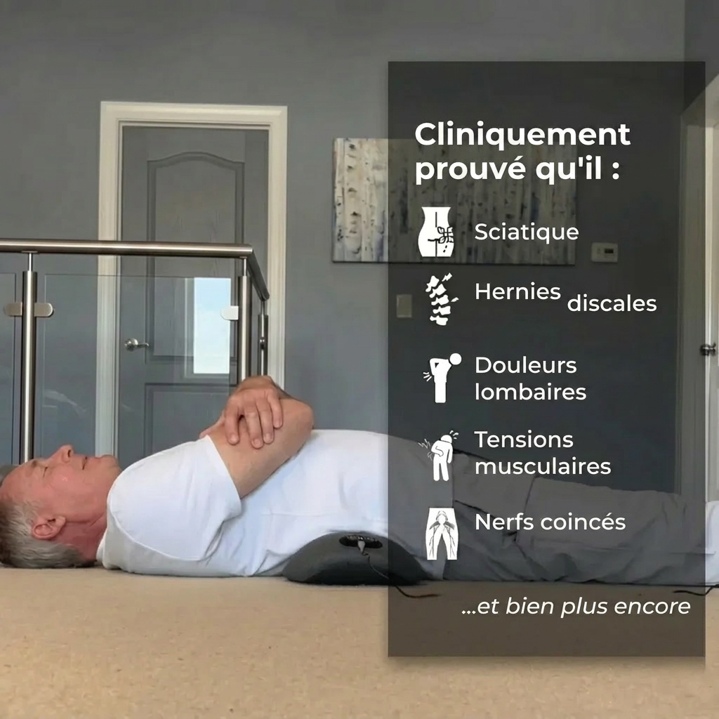 BackPulse Pro™ – Soulagez la Sténose Spinale & le Mal de Dos Sans Opération | 15 Minutes par Jour