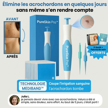 PureSkin Pro™ – Kit Anti-Excroissances | Peau Lisse Garantie en 4 Jours, Chez Vous