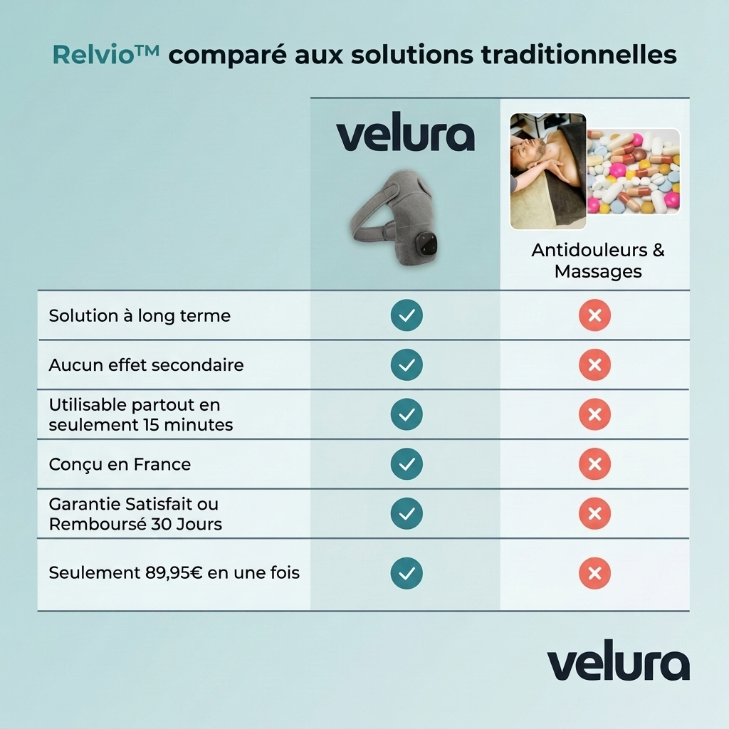 Relvio™ – Masseur d'Épaule 3-en-1